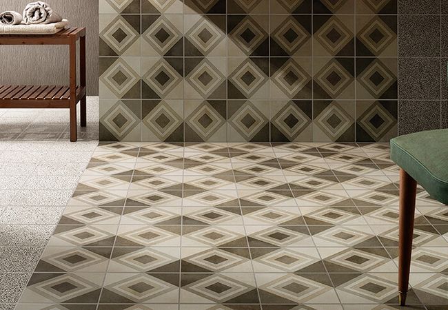 Olympia Cementine Retro Matte Porcelain Tiles Color: Retro 2, Retro 4, Retro 5 Size: 8x8