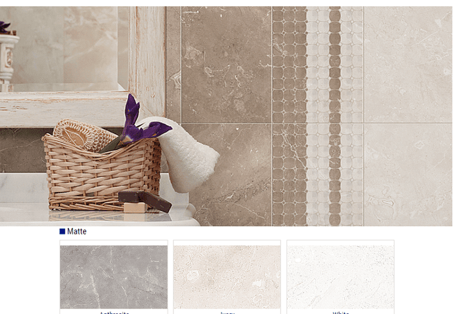 Olympia Champions Matte Glazed Porcelain Tile Color: Anthracite, Ivory, White Size: 18 X 18