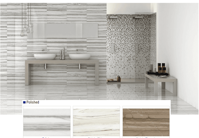 Olympia Classic Design Polished Porcelain Tiles Color: Zebrino, Striato Chiaro, Striato Elegante Size: 12x24