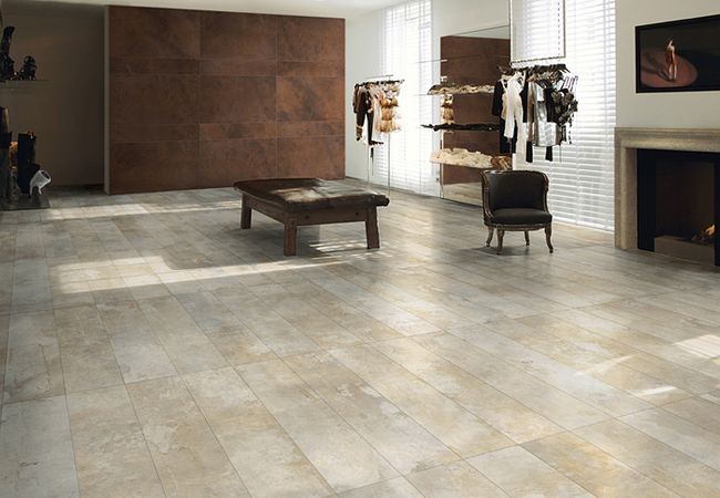 Olympia Design Industry Matte Porcelain Tiles Color: Raw Light, Raw Warm, Raw Mix, Raw Grey, Oxyde Light, Oxyde Dark, Raw Shadow Light Decor Size: 10x60 12x24