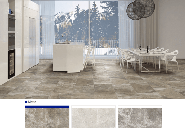 Olympia Habitat Matte Glazed Porcelain Tiles Color: Brown, Ecru, Grey Size: 18x36, 18x18