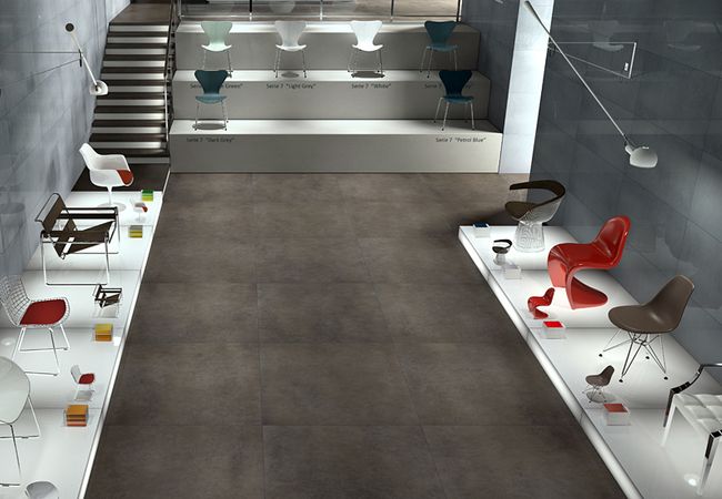 Olympia Micron 2.0 Matte Porcelain Tiles Color: White, Almond, Beige, Light Grey, Dark Grey, Anthracite Size: 24x24 12x24