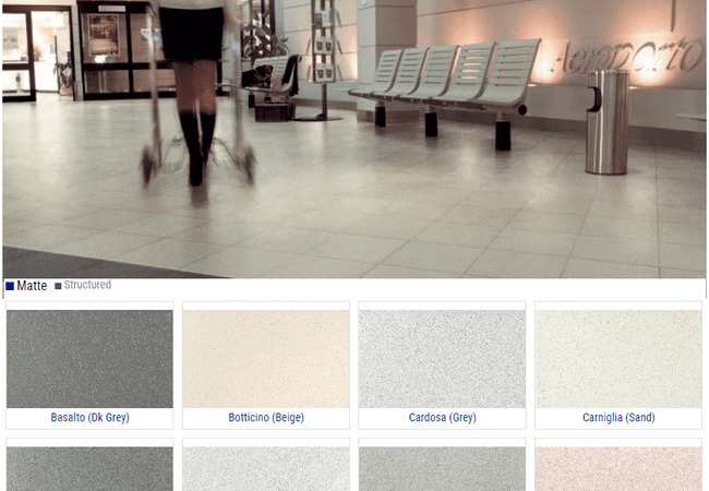 Olympia Omnia Matte Porcelain Tiles Color: Basalto, Botticino, Cardosa, Carniglia, Charcoal, Grey, Iron, Rose Size: 12x12