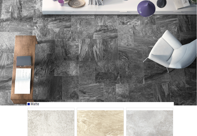 Olympia Pretiosa Matte Porcelain Tile Color: Off White, Almond, Grey Size: 12x24