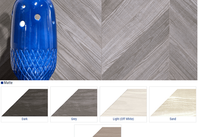 Olympia Shadewood Matte Wood Look Porcelain Tiles Color: Dark, Grey, Light Off White, Sand, Taupe Size: 4x20