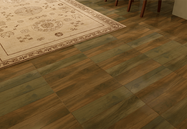 Olympia Timber Matte Wood Look Glazed Porcelain Tile Color: Cherry, Chestnut Dark Brown, Grey, Oak Size: 6 X 24