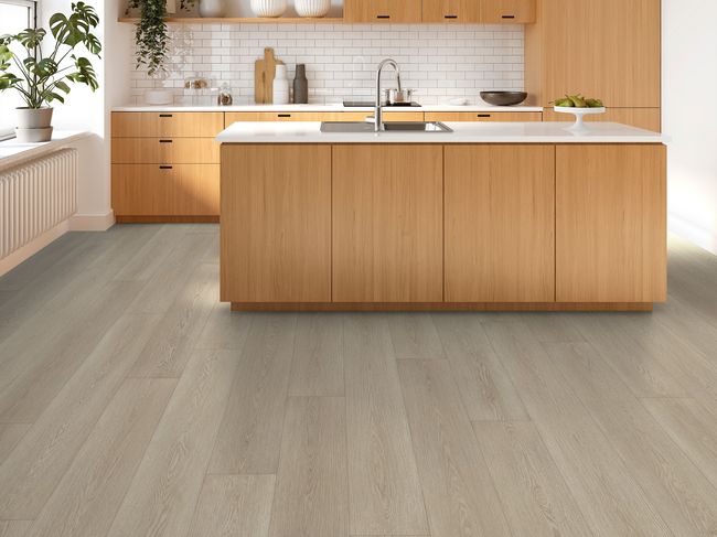 Shaw Dwell Gossamer Grey Luxury Vinyl Plank view 2