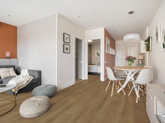 Shaw Dwell Rich Cocoa Luxury Vinyl Plank view 2