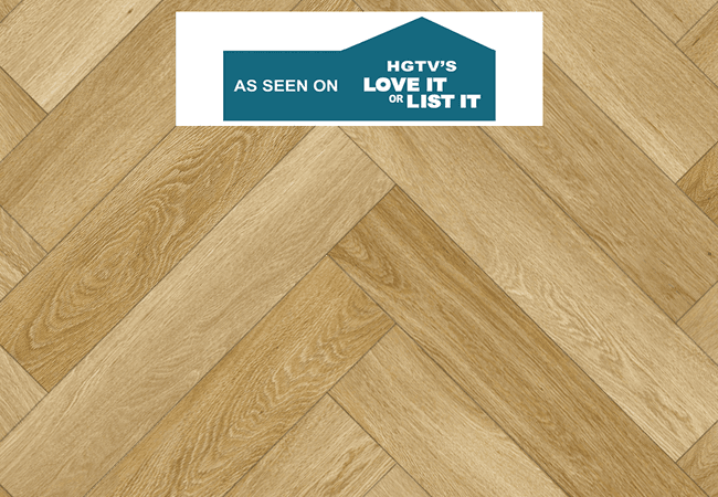 Twelve Oaks Wishbone Herringbone Timeworn Natural Luxury Vinyl Plank