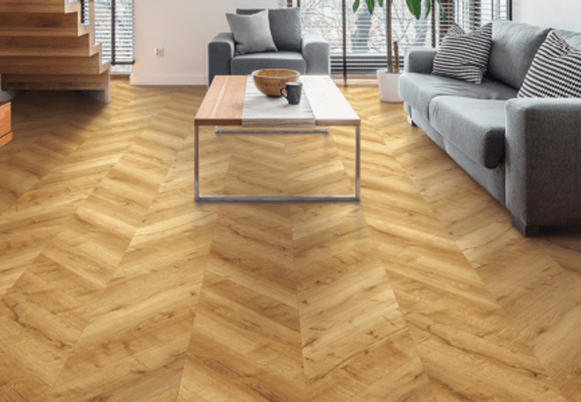 Twelve Oaks Surewood Chevron Smoke House Chevron view 2