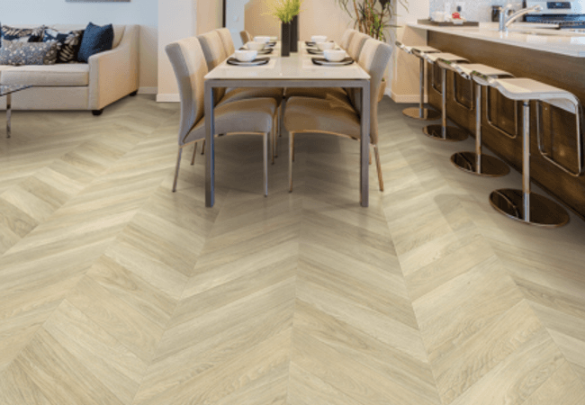 Twelve Oaks Surewood Chevron Toasted Almond Chevron view 2